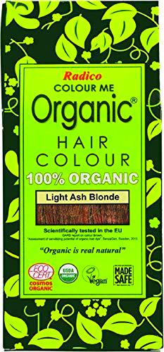 Radico Coloración de pelo vegetal orgánica de color rubio ceniza ligero (orgánico