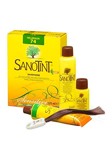 SANOTINT® Tinte para el cabello Sensitive Light N.º 74 castaño claro (125 ml)