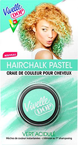 Vivelle DOP Hairchalk color pastel tiza Color de cabello instantánea 3,8 g picante verde