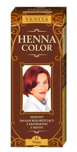 Henna Color 12 Cerezo Cherry Bálsamo Capilar Tinte Para Cabello Efecto De Color Tinte De Pelo Natural Gallina Eco