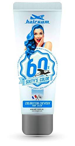 Hairgum Sixty'S Color, Flash Blue 60 ml