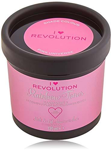 I Heart Revolution Rainbow Tones Pink Universe – Tinte para el cabello semi permanente y acondicionador en uno