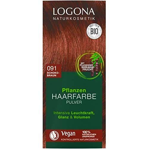 LOGONA Naturkosmetik - Coloración para el cabello en polvo