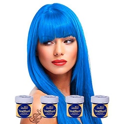 La Riche Directions Semi-Permanent Hair Colour Dye Box Of Four-Lagoon Blue by La Riche