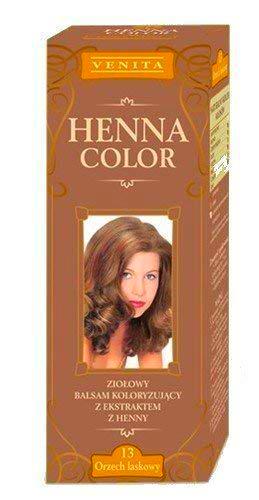 Henna Color 13 Avellana Bálsamo Capilar Tinte Para Cabello Efecto De Color Tinte De Pelo Natural Henne Eco