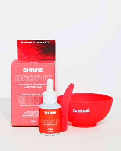 SHRINE Drop It Gotas Tinte Capilar Semipermanente, Rojo 20 ml