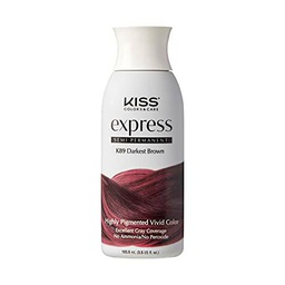 Kiss Express Color Semi- Permanent Darkest Brown 3.5oz by Kiss Express