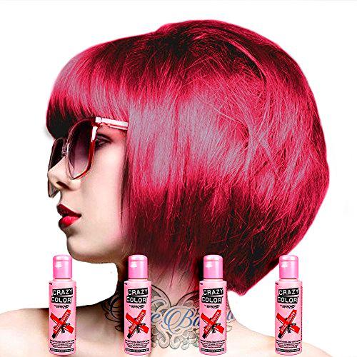 4 x Crazy Colour Ruby Rouge by Renbow by Crazy Color