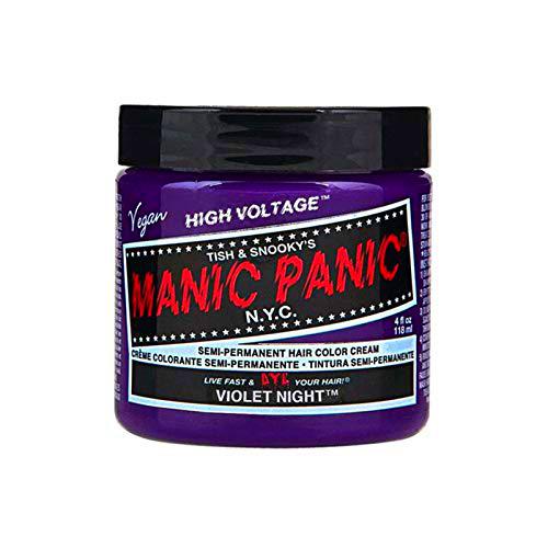 Manic Panic - Violet Night Classic Creme Vegan Cruelty Free Purple Semi Permanent Hair Dye 118ml