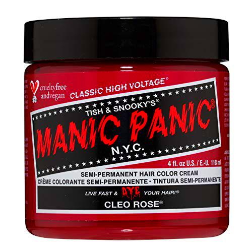 Manic Panic - Cleo Rose Classic Creme Vegan Cruelty Free Red Semi Permanent Hair Dye 118ml