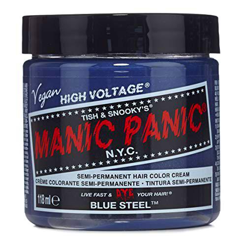 Manic Panic - Blue Steel Classic Creme Vegan Cruelty Free Blue Semi Permanent Hair Dye 118ml