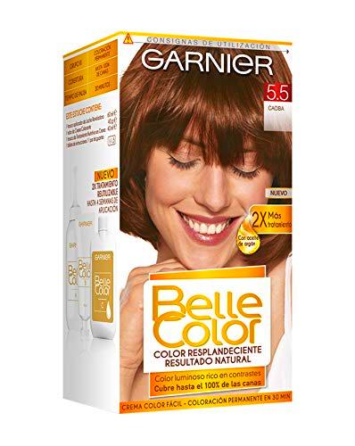 Garnier Belle Color Coloración de aspecto natural y cobertura completa de canas con aceite de germen de trigo
