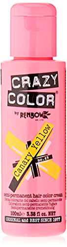 Crazy Color Canary Yellow Nº 49 Crema Colorante del Cabello Semi-permanente