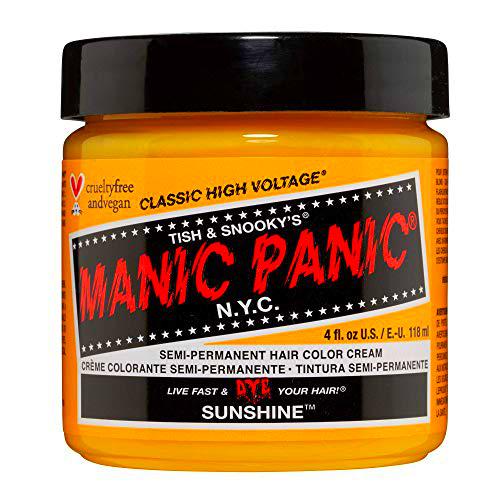 Manic Panic - Sunshine Classic Creme Vegan Cruelty Free Yellow Semi Permanent Hair Dye 118ml