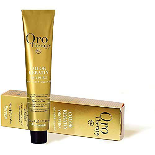 Fanola - Oro Therapy Color Keratin Puro, crema colorante permanente 100mL 10.3 Blond Platin Gold