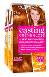 Lote de 2 tintes para cabello Casting Crème Gloss, coloración tono sobre tono