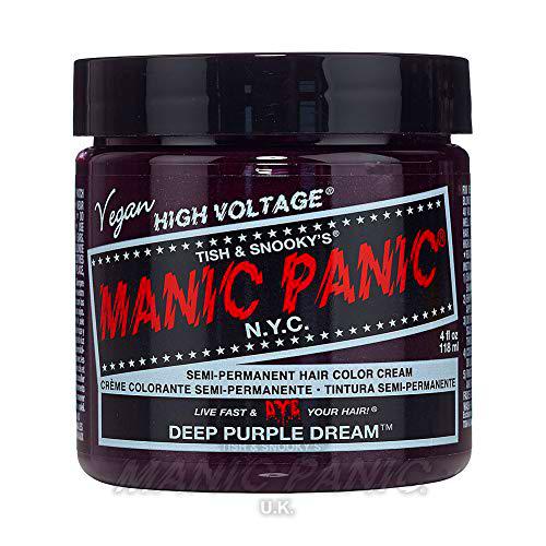 Manic Panic - Deep Purple Dream Classic Creme Vegan Cruelty Free Purple Semi Permanent Hair Dye 118ml