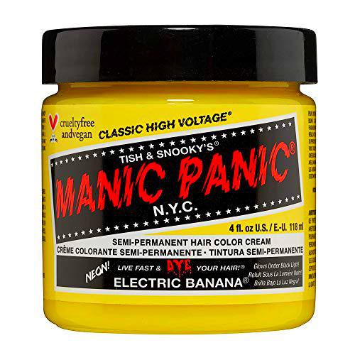Manic Panic - Electric Banana Classic Creme Vegan Cruelty Free Yellow Semi Permanent Hair Dye 118ml