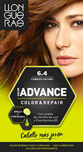 Llongueras - Color Advance 6,4 Cobrizo Oscuro, pack de 3