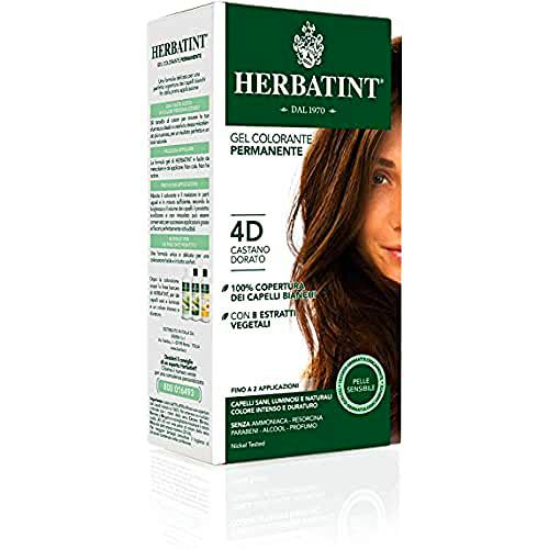 Herbatint 4D Golden Chestnut Permanent Herbal Hair Colour gel 135 ml