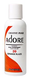 Adore Color de cabello semipermanente brillante, 39 Orange Blaze