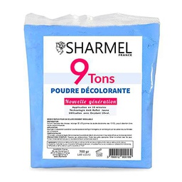 Sharmel - Polvo decolorante de 9 tonos, profesional