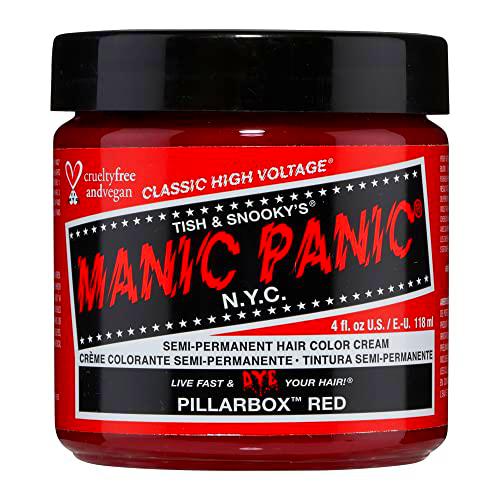 Manic Panic - Pillarbox Red Classic Creme Vegan Cruelty Free Red Semi Permanent Hair Dye 118ml