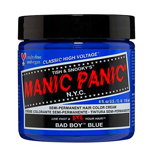 Manic Panic - Bad Boy Blue Classic Creme Vegan Cruelty Free Blue Semi Permanent Hair Dye 118ml