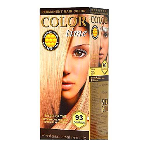 Color time, tinte permanente para el cabello de color champán 93
