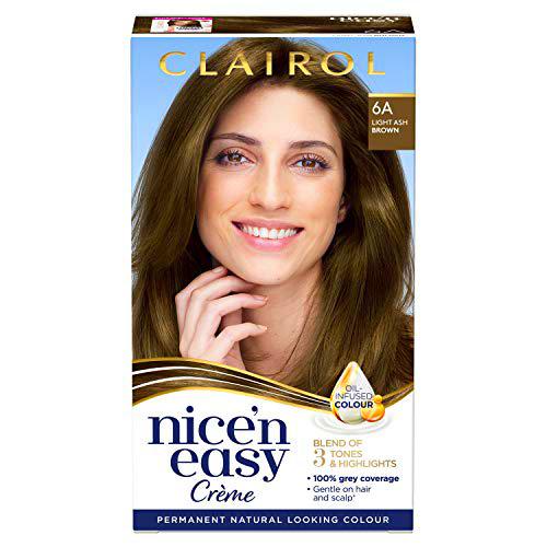 Clairol Nice' n Easy - Tinte permanente para el cabello con aceite de aspecto natural