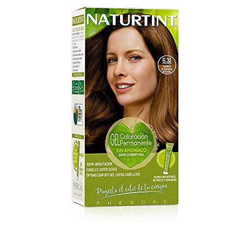 Naturtint Biobased | Coloración sin amoniaco | 6.31 Marrón Almendra Intenso | 100% cobertura de canas | Ingredientes vegetales | Color natural y duradero