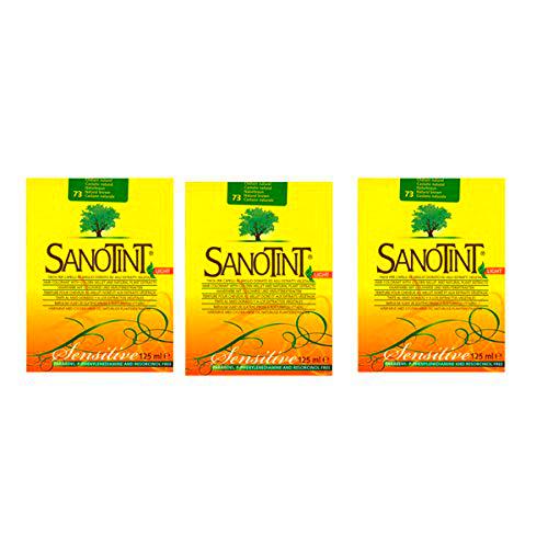 SANOTINT Sensitive Color 73 castaño natural - 3 paquetes