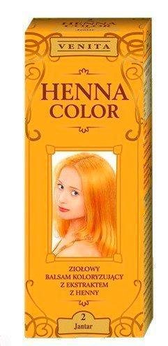 Henna Color 2 Ámbar Bálsamo Capilar Tinte Para Cabello Efecto De Color Tinte De Pelo Natural Gallina Eco
