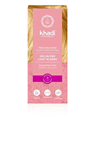 Khadi Tinte vegetal para el pelo, rubio claro