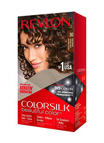 Revlon ColorSilk Tinte de Cabello Permanente Tono #30 Castaño Oscuro