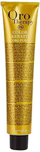 Fanola - Oro Therapy Color Keratin Puro, crema colorante permanente 100 ml 5.1 Hellbraun Asch