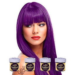 Pack 4x Tinte Capilar La Riche Directions Colour (Plum Purple) + GRATIS Estuche Blue Banana Sugar Skull