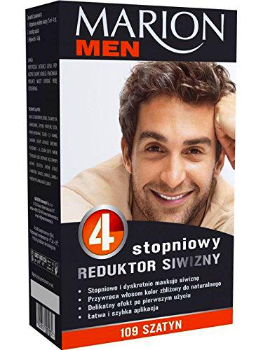 MARION Men Men Men Anti Grey Tinte de pelo Tratamiento 4 x 15 ml 109 Marrón