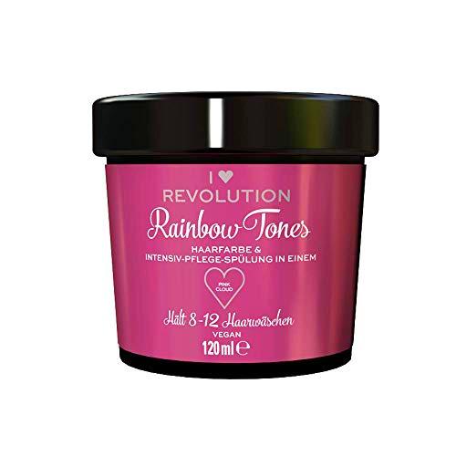 I Heart Revolution Rainbow Tones Pink Cloud – Tinte para el cabello semi permanente y acondicionador en uno