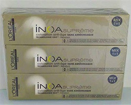 Pack 3x60ml tintes Inoa Supreme L'Oréal nº6,23 cedro insólito