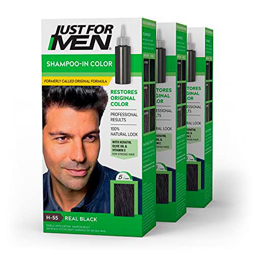 Just For Men - Champú de color de cabello (Pack de 3)