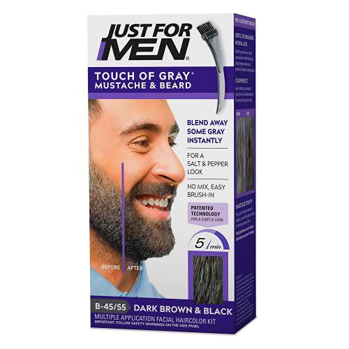 Just For Men Touch Of Gray Mustache &amp; Beard B-45/55 coloración del cabello