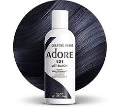 Adore Shining - Color de cabello semipermanente, 121 Jet Black