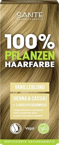 SANTE Naturkosmetik Tinte para el cabello 100% vegetal en polvo 01 rubio vainilla