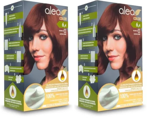 ALEA - Tinte Pelo Mujer - Alea Color - Nº 6.4 K - Color Rubio Oscuro Cobrizo
