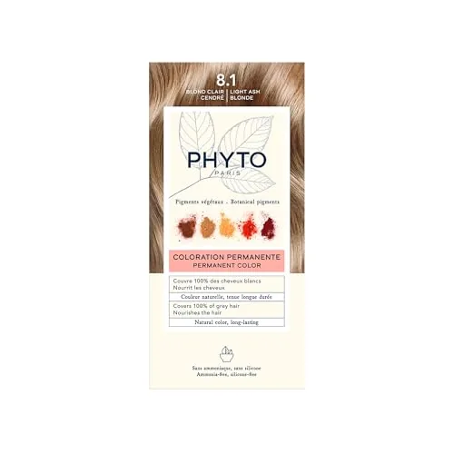 Phyto Paris - Coloración Permanente para el Cabello 8.1 Rubio Claro Ceniza