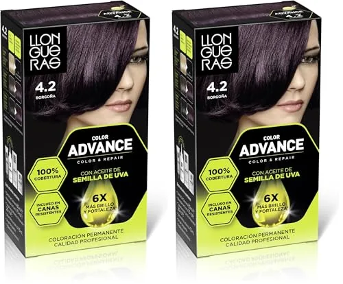 Llongueras Color Advance Tinte Pelo Mujer Coloración Permanente 100% Cobertura Incluso En Canas Resistentes