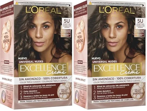 L'Oréal Excellence Universal Nudes Castaño Claro 5