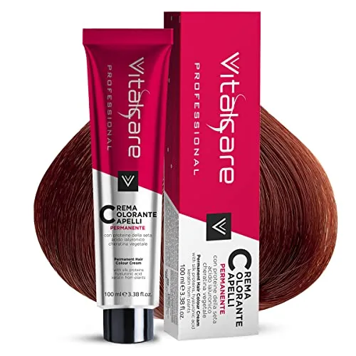 Vitalcare Crema colorante para cabello de proteínas de seda