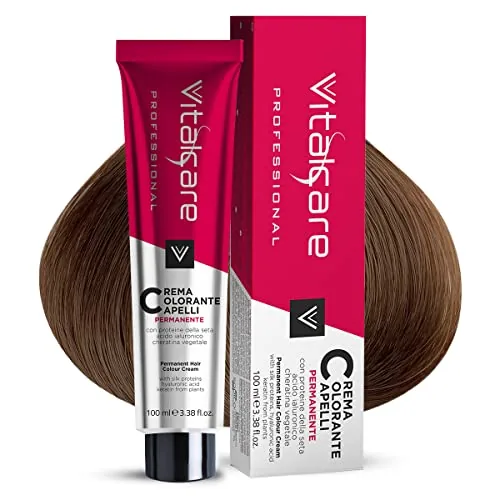 Vitalcare Crema colorante para cabello con proteínas de seda de Vital Care